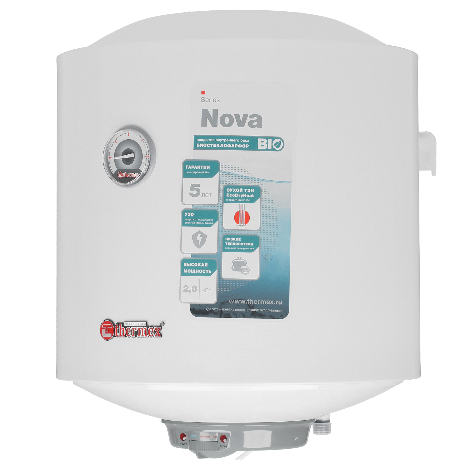 1233646 Водонагреватель электрический Thermex Nova 50 V STDN-0114082 - Вид №2