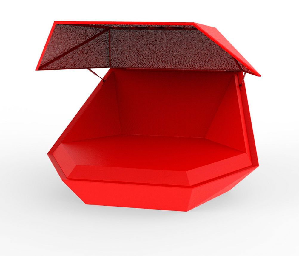 003846 Кровать Lounge с навесом Vondom Faz - Вид №1