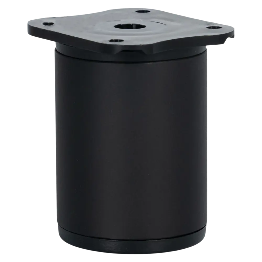 Мебельная ножка TECH-KREP круглая черная 60x40 мм с крепежной пластиной 89404166 STLM-1564754