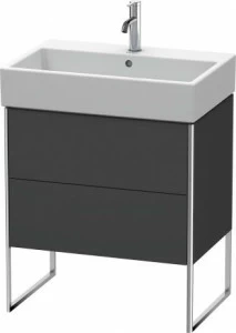 XS447404949 Тумбочка напольная XSquare #XS4474 684 x 460 мм Графит матовый, декор
