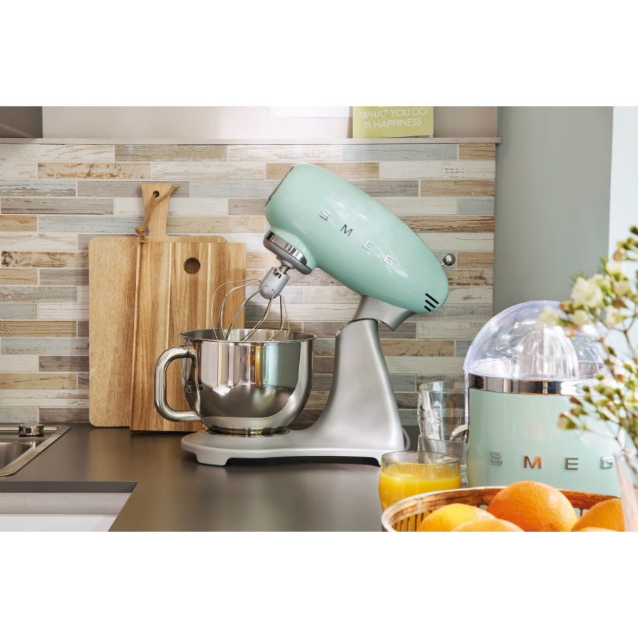 Миксер планетарный Smeg, зеленый SMF01PGEU - Вид №1