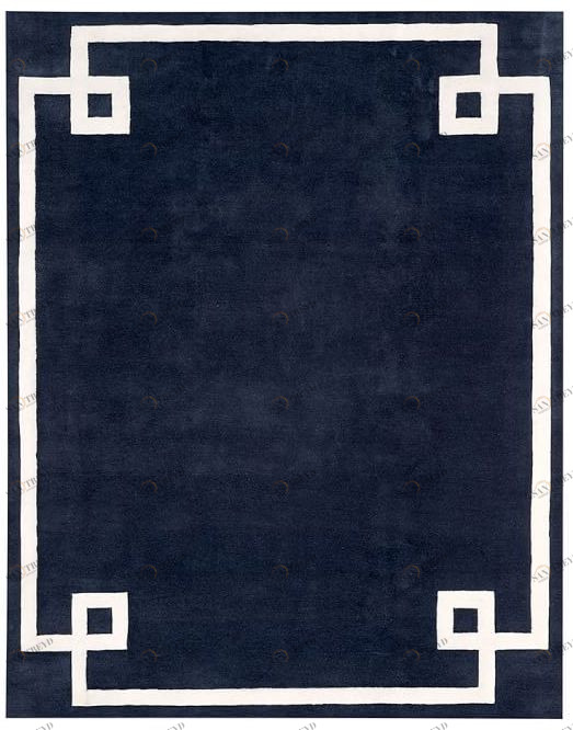 Ковер Navy Bordered 240х300 DOLLY CAPRETS ДИЗАЙНЕРСКИЕ 119797 Синий;белый 