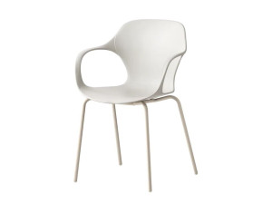 Штабелируемый стул из переработанного материала с подлокотниками