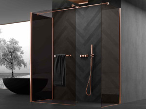 Алюминиевый и стеклянный душ