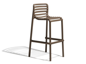 Высокий полипропиленовый садовый стул с подставкой для ног