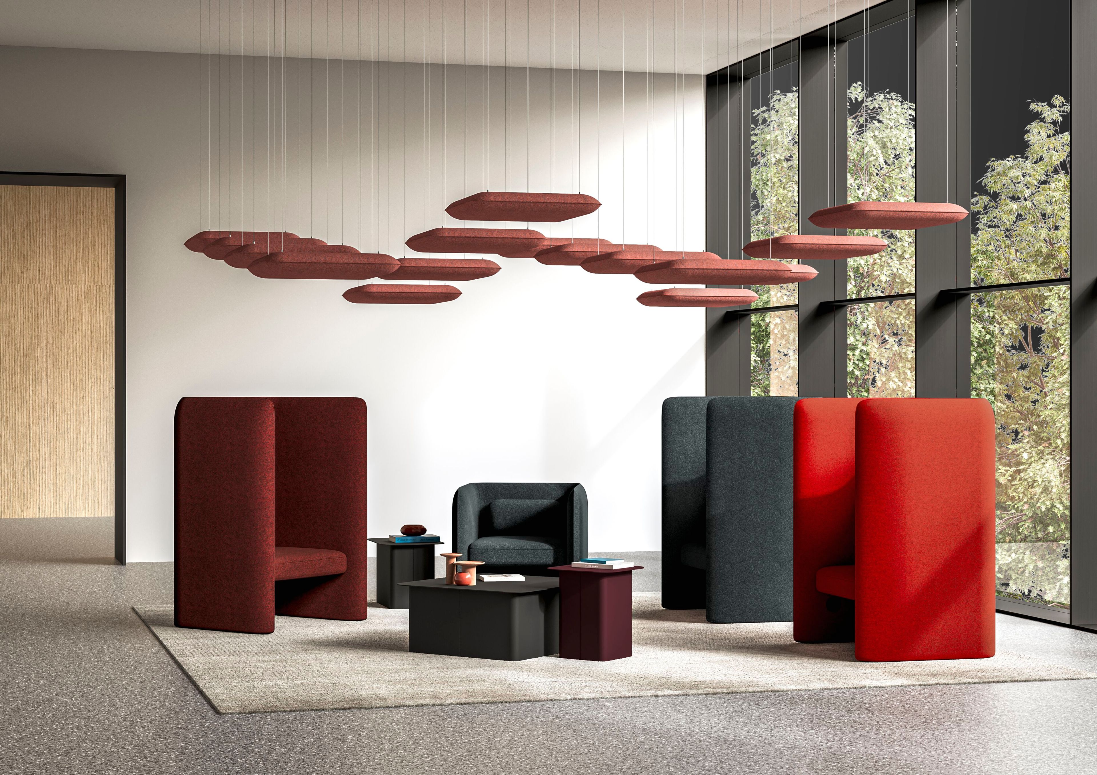 Тканевое кресло с подлокотниками IBEBI Kumo ARCH-00141485 - Вид №2