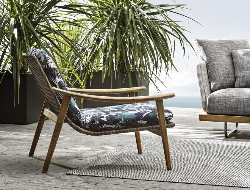 Minotti Садовое кресло из тика с подлокотниками Fynn outdoor sun-id-1456154 - Вид №4