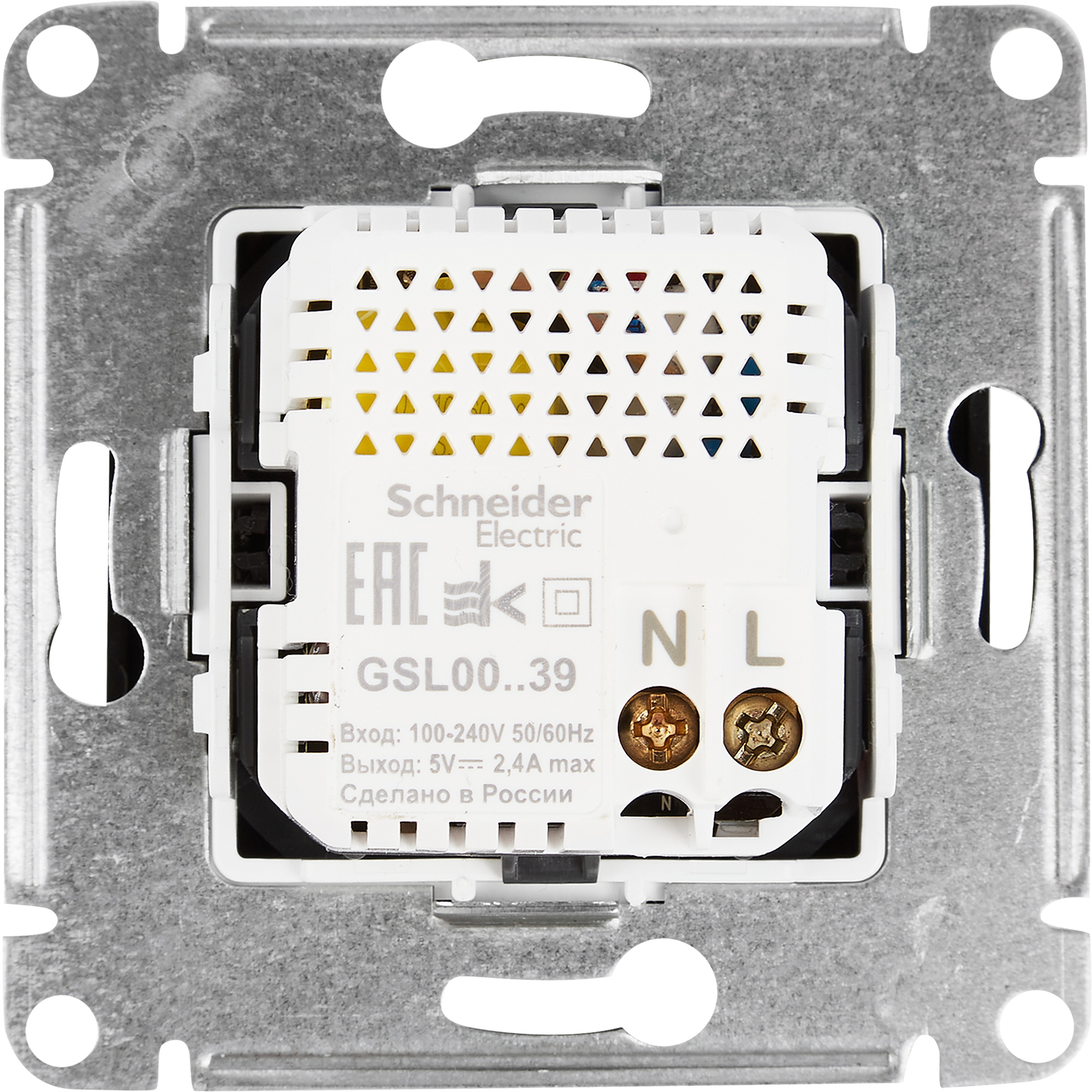 85622156 Розетка USB A+С встраиваемая цвет платина Glossa STLM-0064648 SCHNEIDER ELECTRIC  - Вид №3