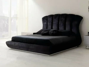 CorteZari Двуспальная кровать из ткани Zoe silver 915