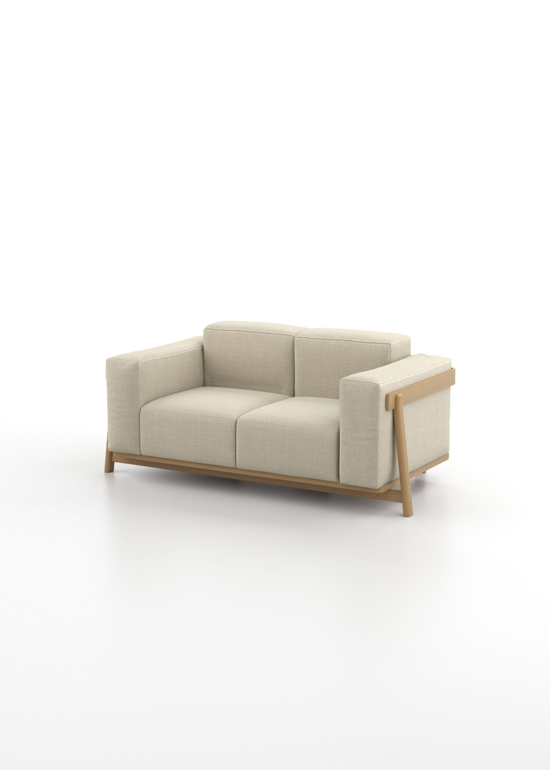 2-местный тканевый линейный диван Omelette Editions масала ARCH-00048101 - Вид №4