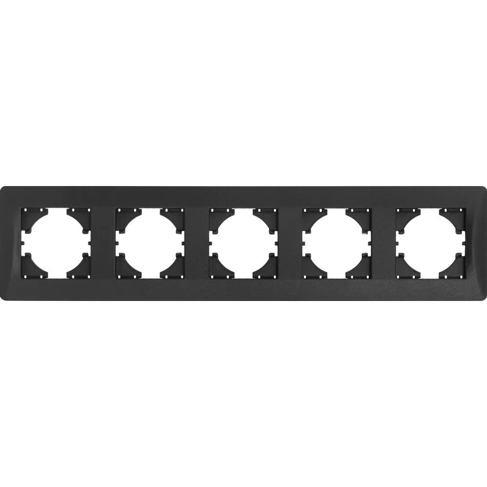 Рамка GUSI Electric Ugra для 5 розеток и выключателей в стиле графит 83865123 STLM-0045267