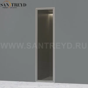 Effegibi OMNIASTEAM TOUCH Стеклянная панель с профилем из алюминия. Размер: длина 55 см, высота 202 см OM50