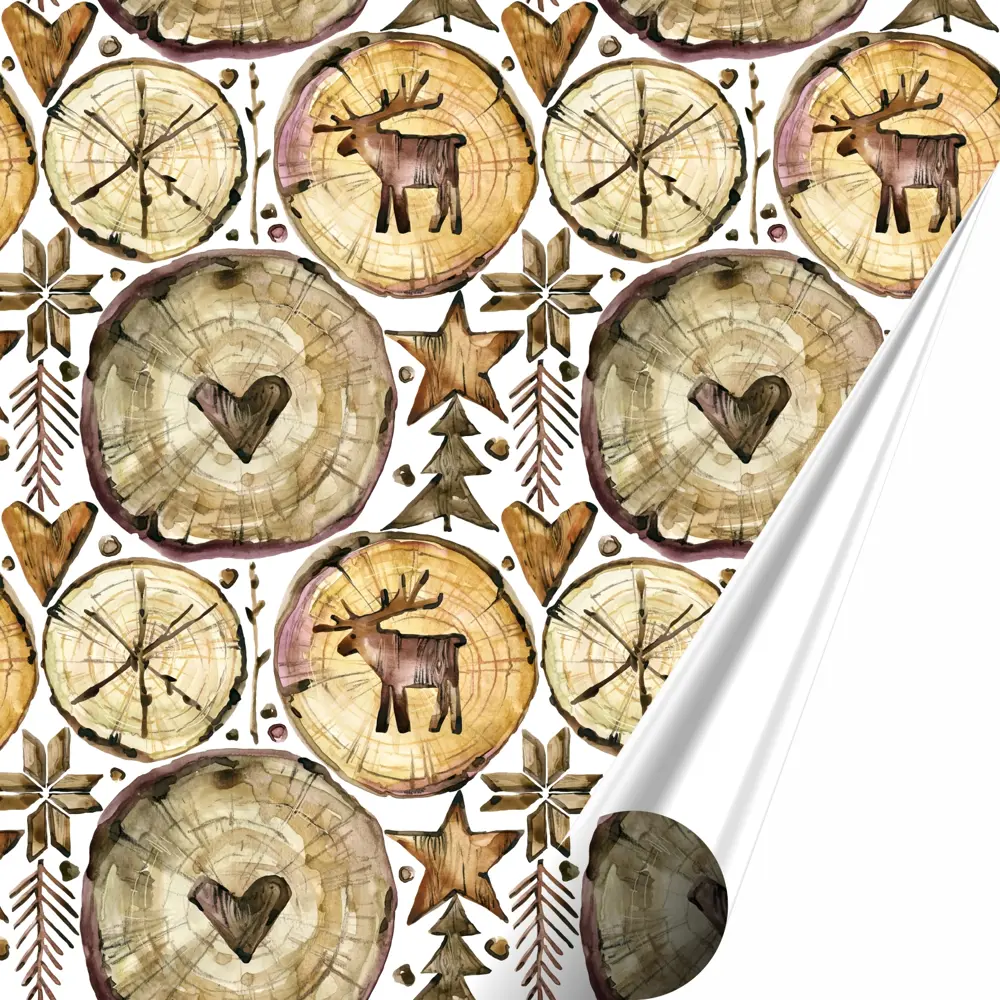 Бумага упаковочная «Надпись» белая 50х70/2 листа Симфония STLM-2210216