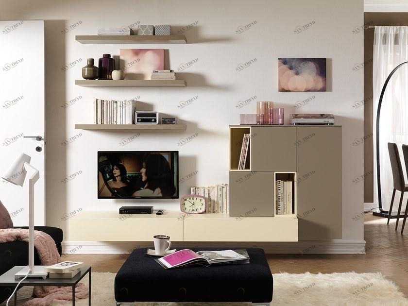 Moretti Compact Настенная модульная лакированная стенка для хранения вещей sun-id-1377488