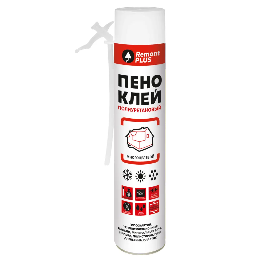 Монтажная пена-клей REMONT PLUS для строительных работ 750 мл 87507593 STLM-0074344