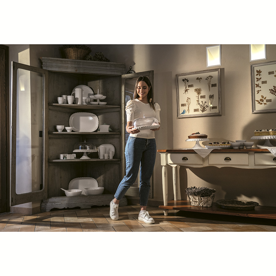 279600156 Блюдо tiffany, 45 см, акрил, молочно-белое Guzzini  - Вид №3
