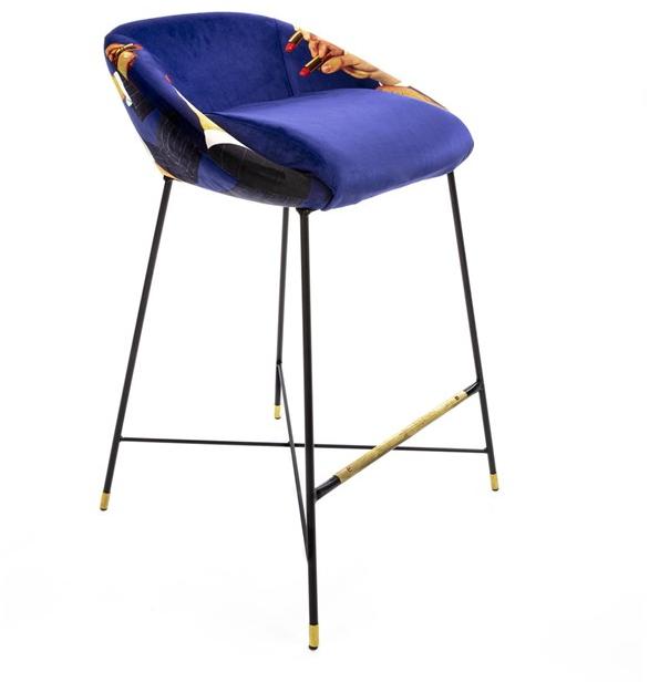 Seletti Высокий табурет из ткани со спинкой Seletti wears toiletpaper 16166 - Вид №7