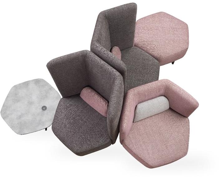 Кресло из акриловой ткани с подлокотниками Picco Santreyd sun-id-1478031 - Вид №6