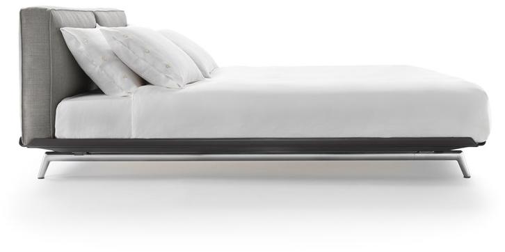 Flexform Двуспальная кровать из ткани с мягким изголовьем Este sun-id-1411685 - Вид №2