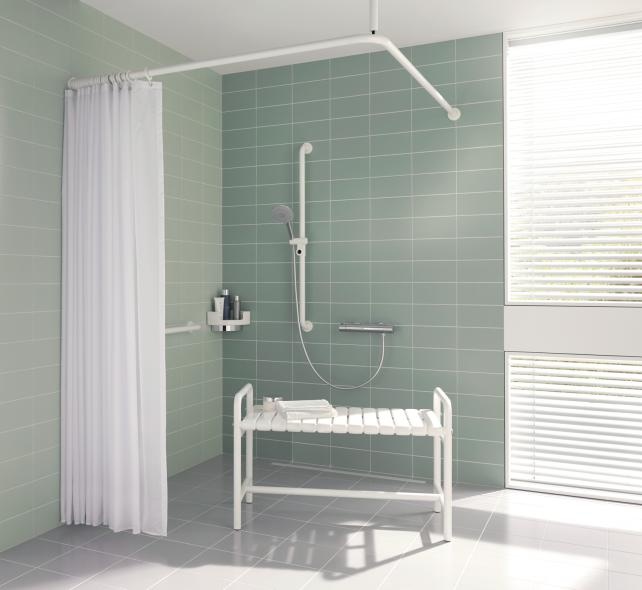 801.51.8400 Душевая скамья с нагрузкой на опору до 350 кг HEWI USA Produkte  - Вид №3