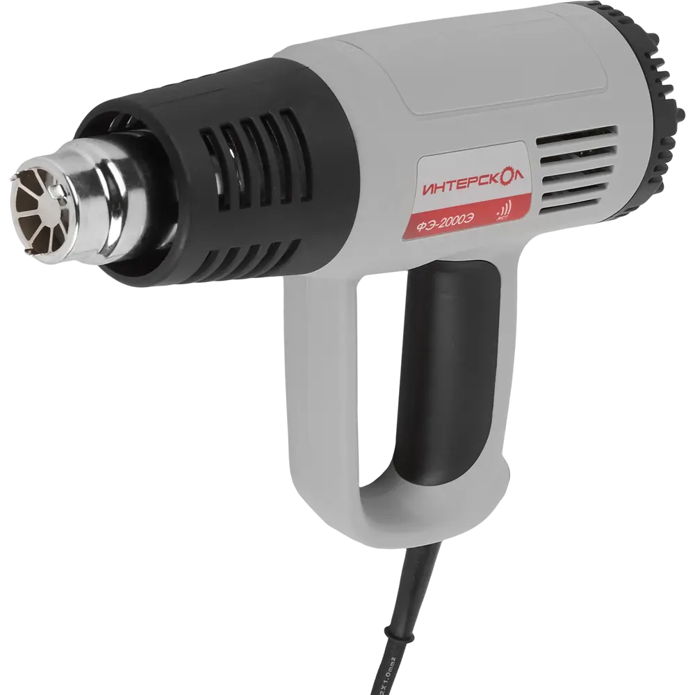 Технический фен Интерскол ФЭ-2000Э с регулировкой температуры 60-600°С 12276450 STLM-0001877