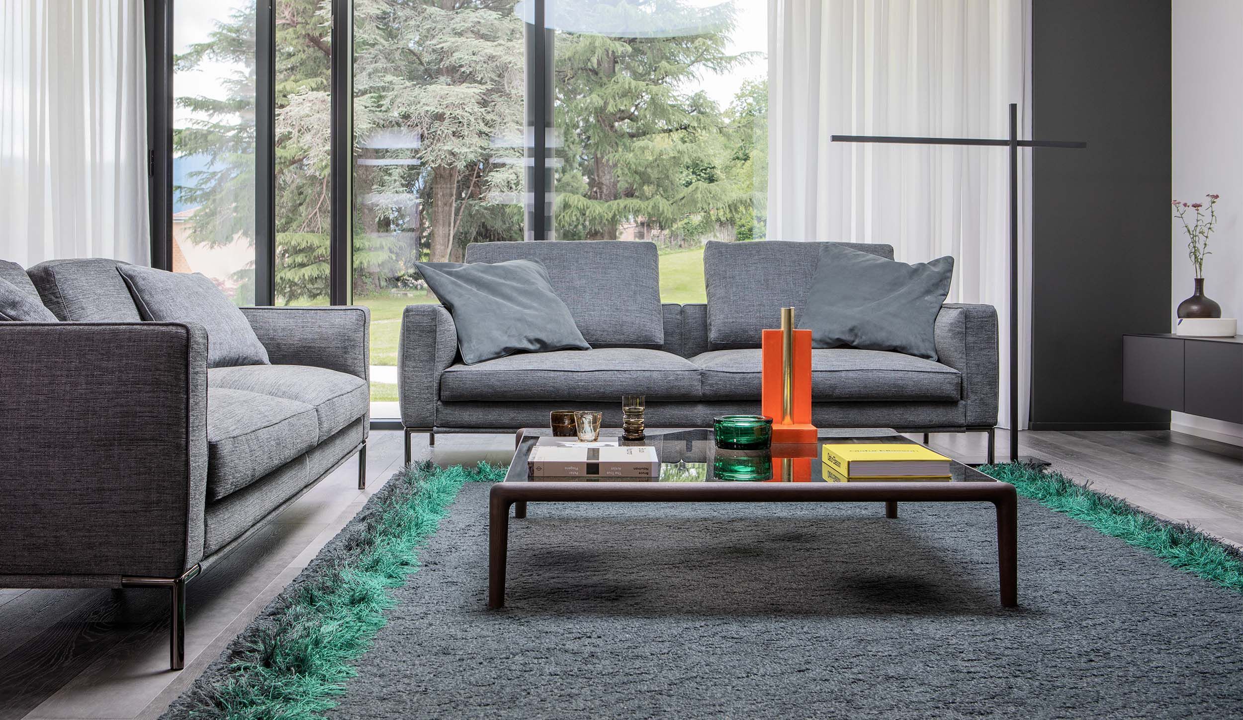 Журнальный столик из дерева и стекла Flou Гауди ARCH-00117658 - Вид №3