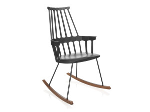 Кресло-качалка из инженерного пластика с подлокотниками