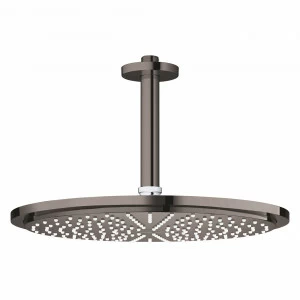 Верхний душ GROHE Rainshower с потолочным кронштейном, темный графит глянец (26067A00)