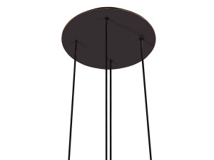 Деревянная и шелковая люстра