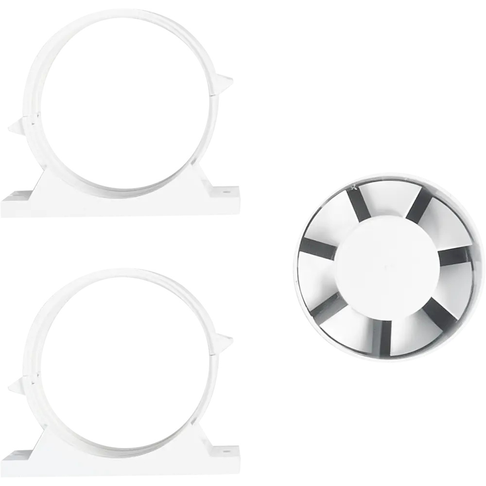 Вентилятор канальный осевой Diciti PRO 4 D100 мм 32 дБ 115 м3/ч цвет белый STLM-2087758 - Вид №3