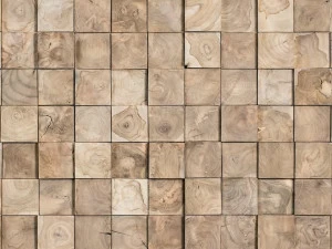 Wonderwall Studios Объемная тиковая облицовка интерьеров Mixed salvage