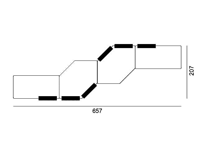 Тканевый модульный садовый диван Gervasoni Gervasoni Outdoor ARCH-00036248 - Вид №7