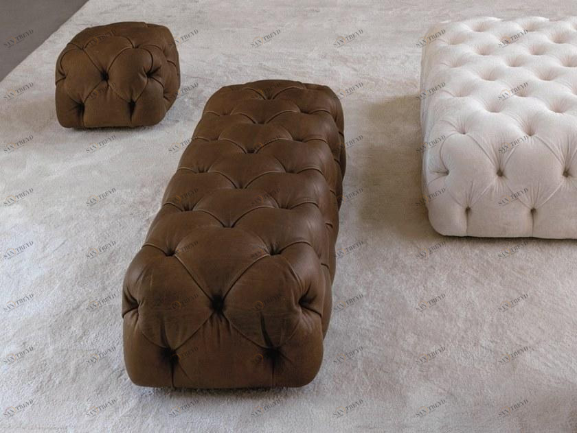 Désirée divani Прямоугольный кожаный пуф sun-id-1496282