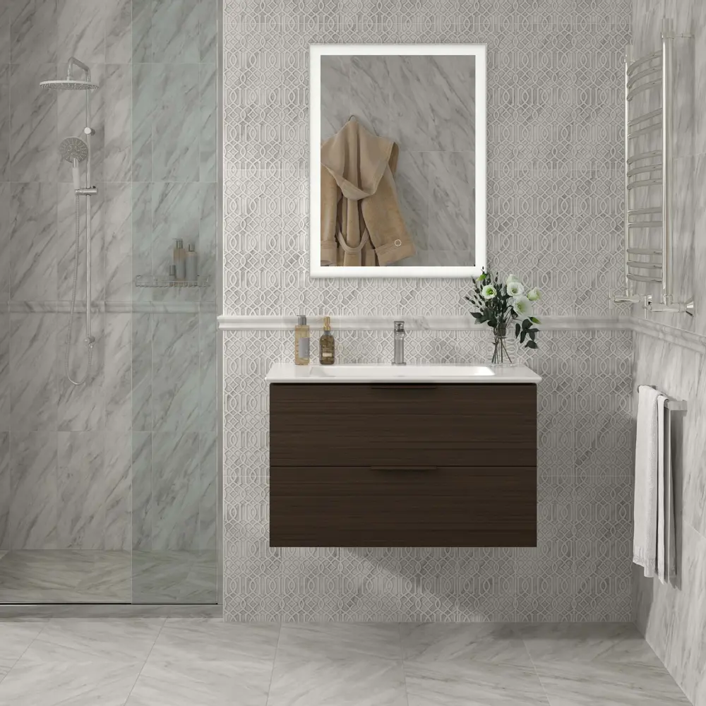 Декор настенный Kerama Marazzi Кремона AZ/A049/7234 20x50 см матовый цвет белый 87653958 STLM-2087269 - Вид №6