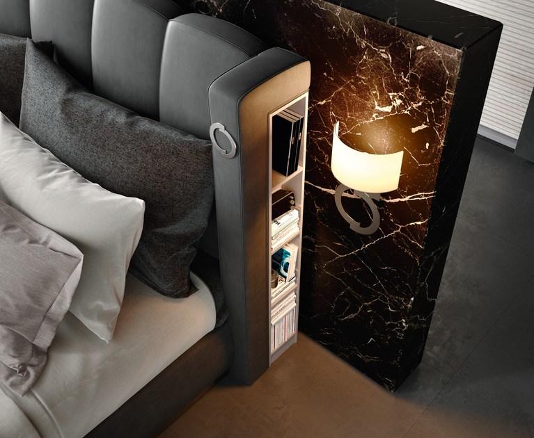 Caroti Деревянная контейнерная кровать в современном стиле с высоким изголовьем Concept Art.24 - theca - Вид №1