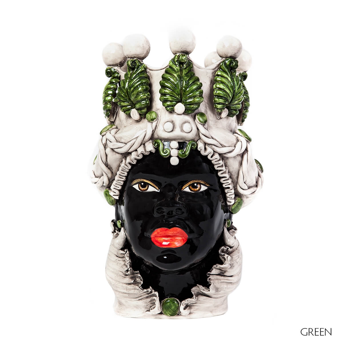 200654-86 ABHIKA ВАЗА MORO LADY BIG DARK GREEN  - Вид №2