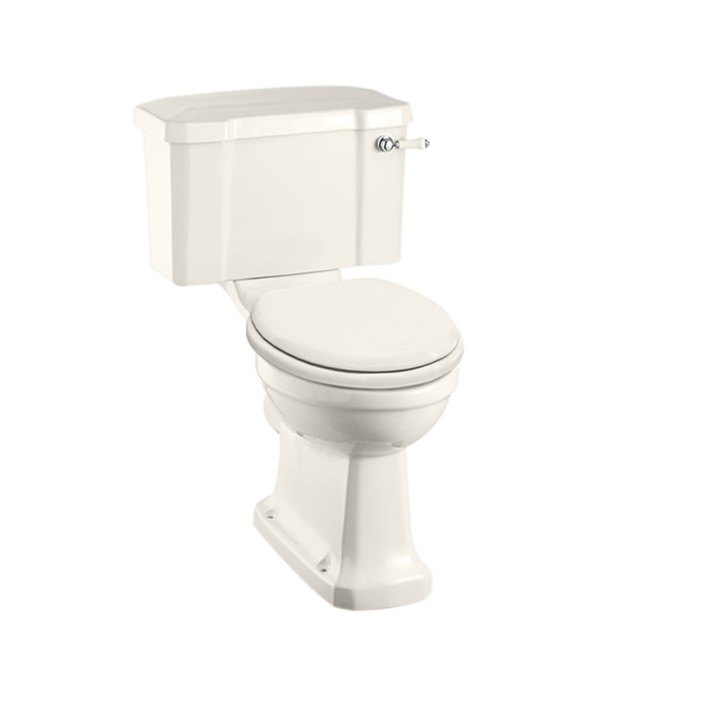 Burlington Jet Стандартный унитаз CC с бачком с рычагом 520 Белый с черным рычагом P5 C1 BLA  - Вид №2