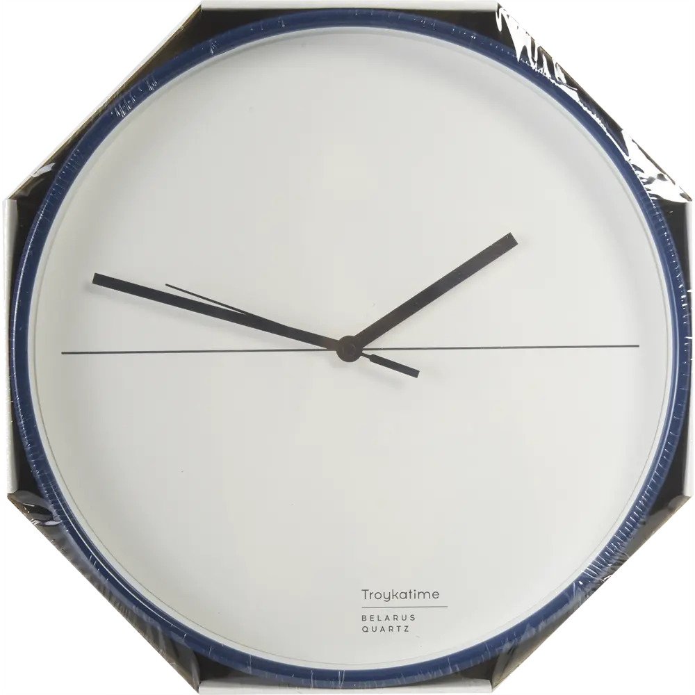 Часы настенные «Геометрия» цвет синий Ø30 см TROYKATIME STLM-2183991 - Вид №3
