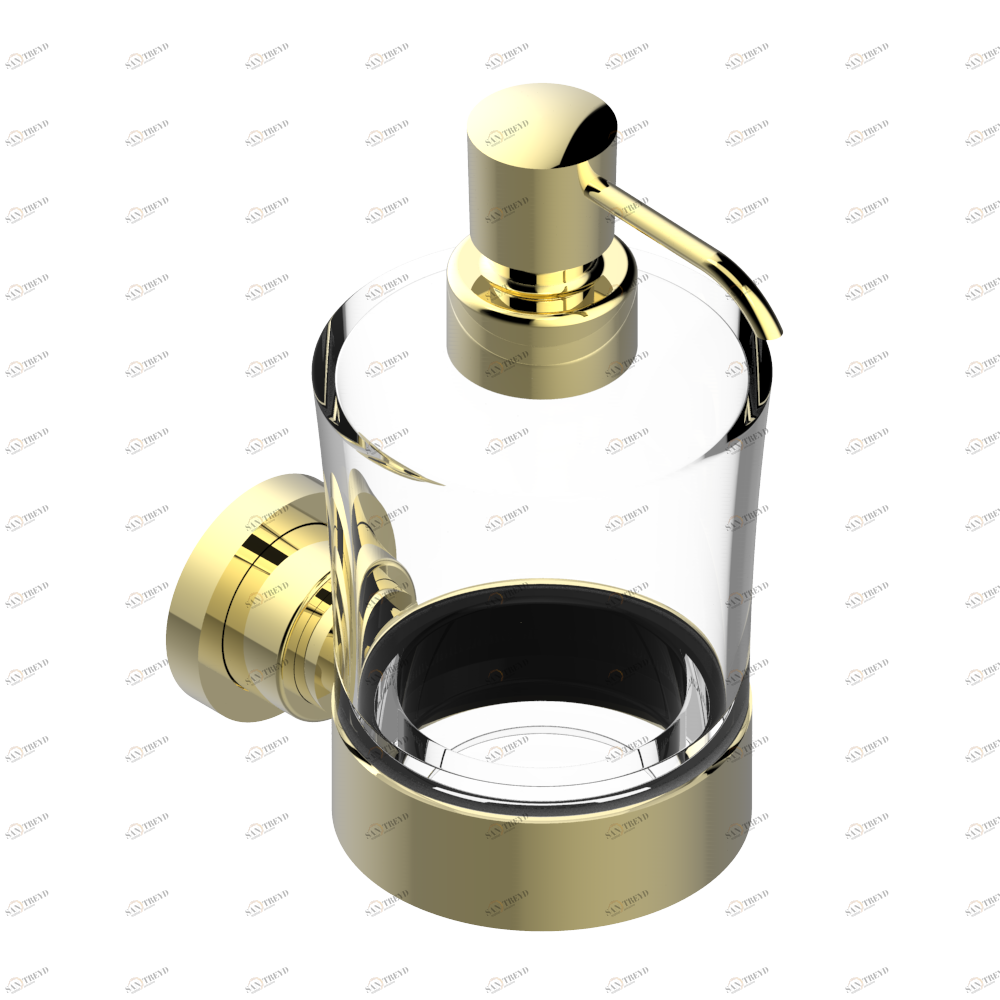 G6E-613 Дозатор для жидкого мыла настенный Thg-paris Metamorphose с белой керамикой Покрытие PVD латунь G6E-613 CAT.F