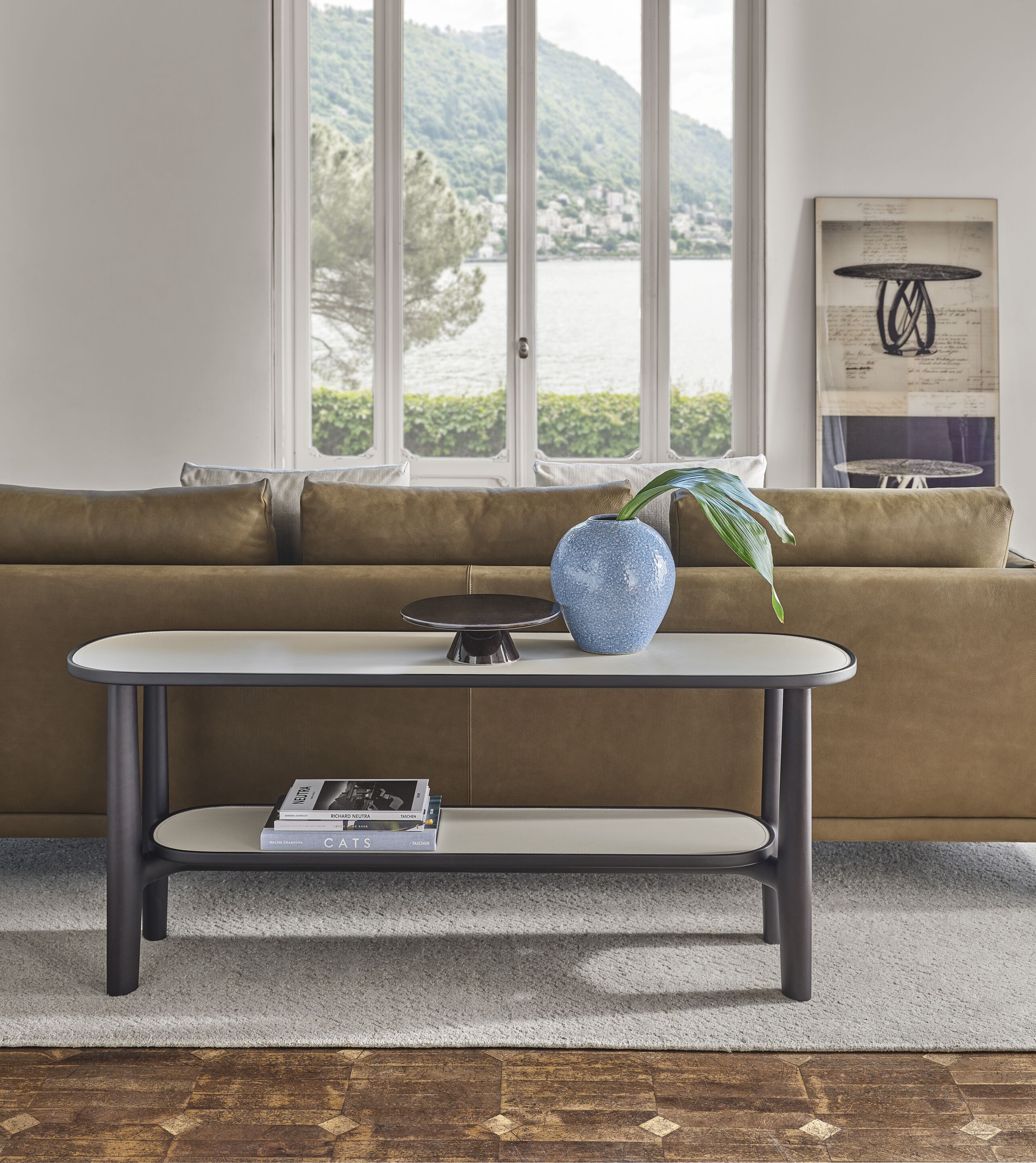 Овальная консоль из грецкого ореха с полками Porada двадцать четыре ARCH-00048256 - Вид №3