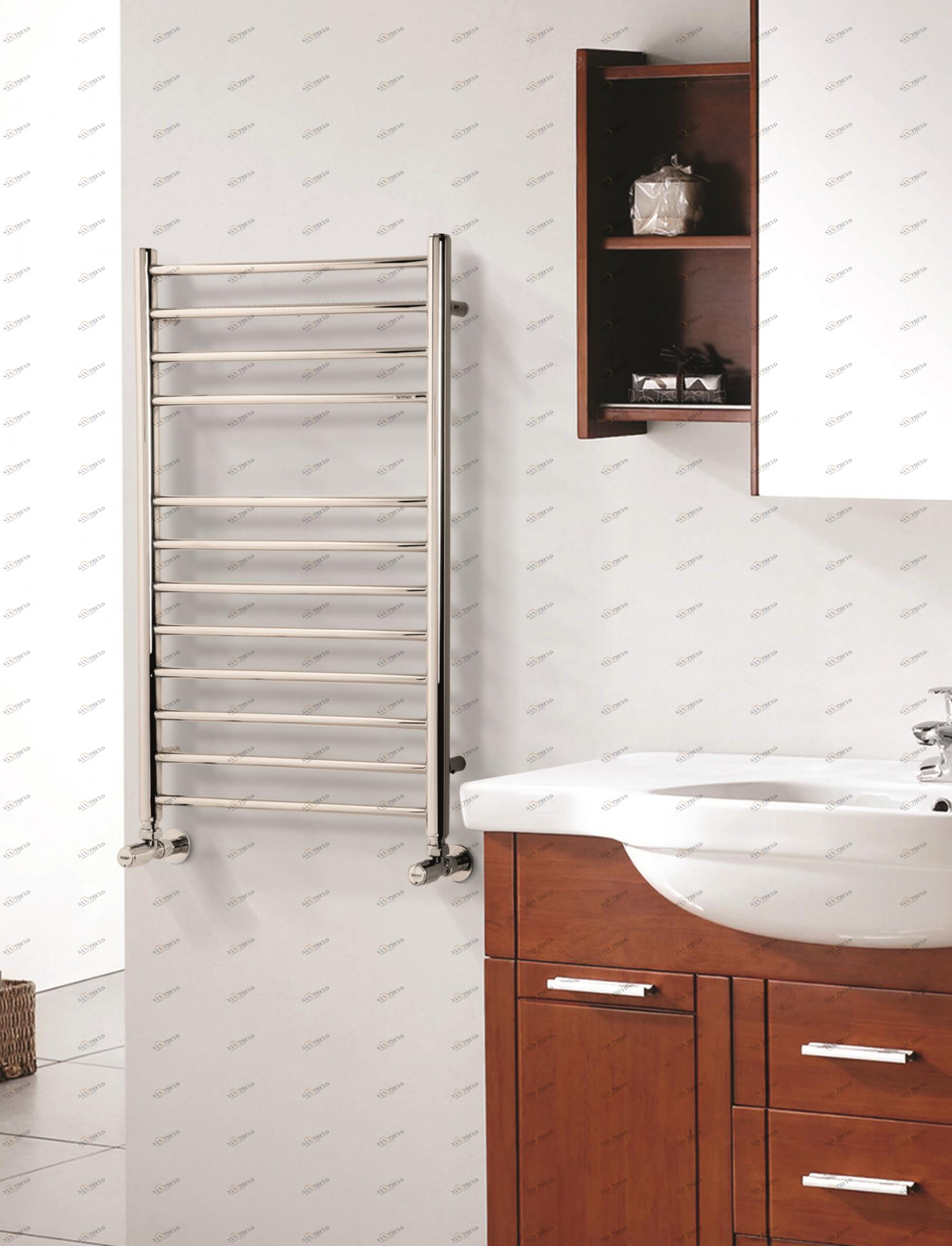 Полотенцесушитель Hammam BLUEBELL Stainless steel  комбинированный; электрический или водяной Сталь 