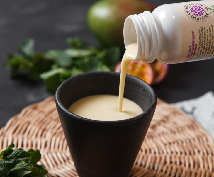 9639 Йогурт питьевой растительный "Персик" Вкусляндия  - Вид №1