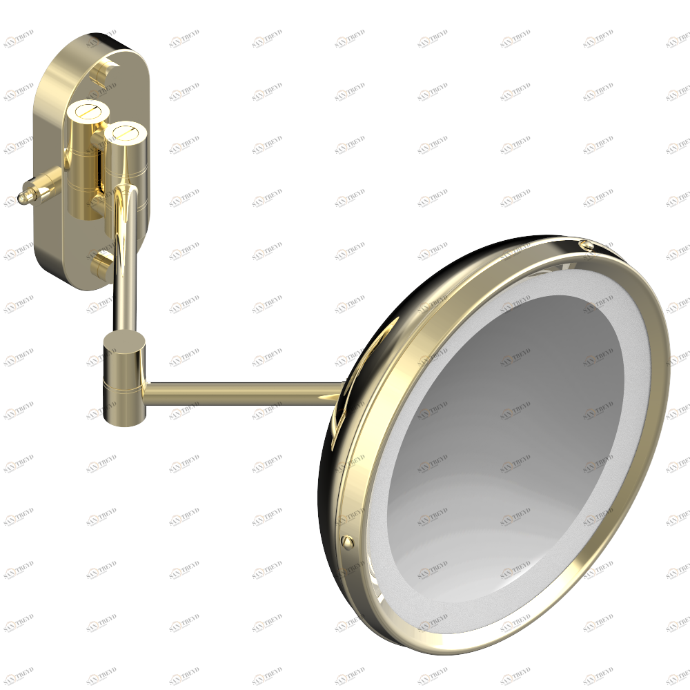 G00-669 Shaving magnifying mirror with light Thg-paris прочие артикулы THG Светлое золото G00-669 CAT.F