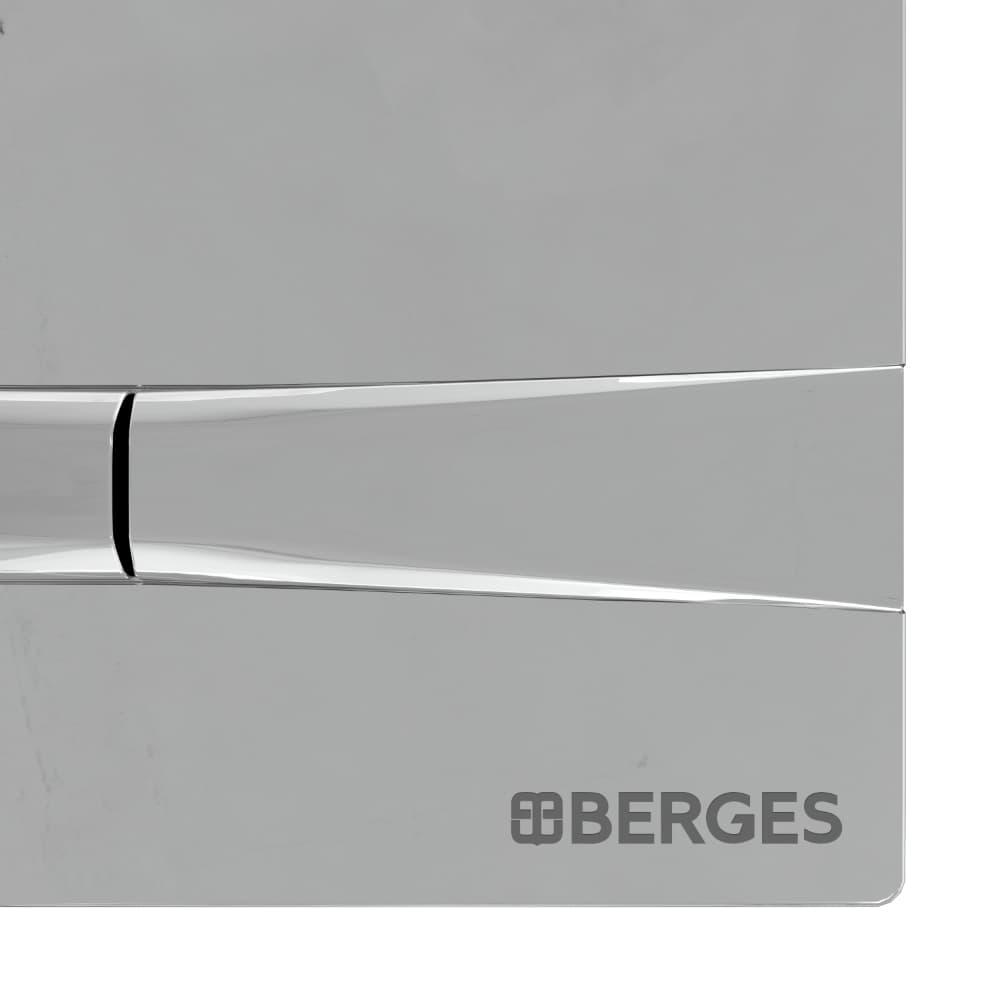 040253 Инсталляция BERGES для скрытого монтажа NOVUM с кнопкой F3 хром глянец  Berges NOVUM D1  - Вид №3