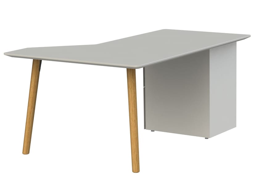 Деревянный рабочий угловой стол с ящиками Sellex Fly ARCH-00152132