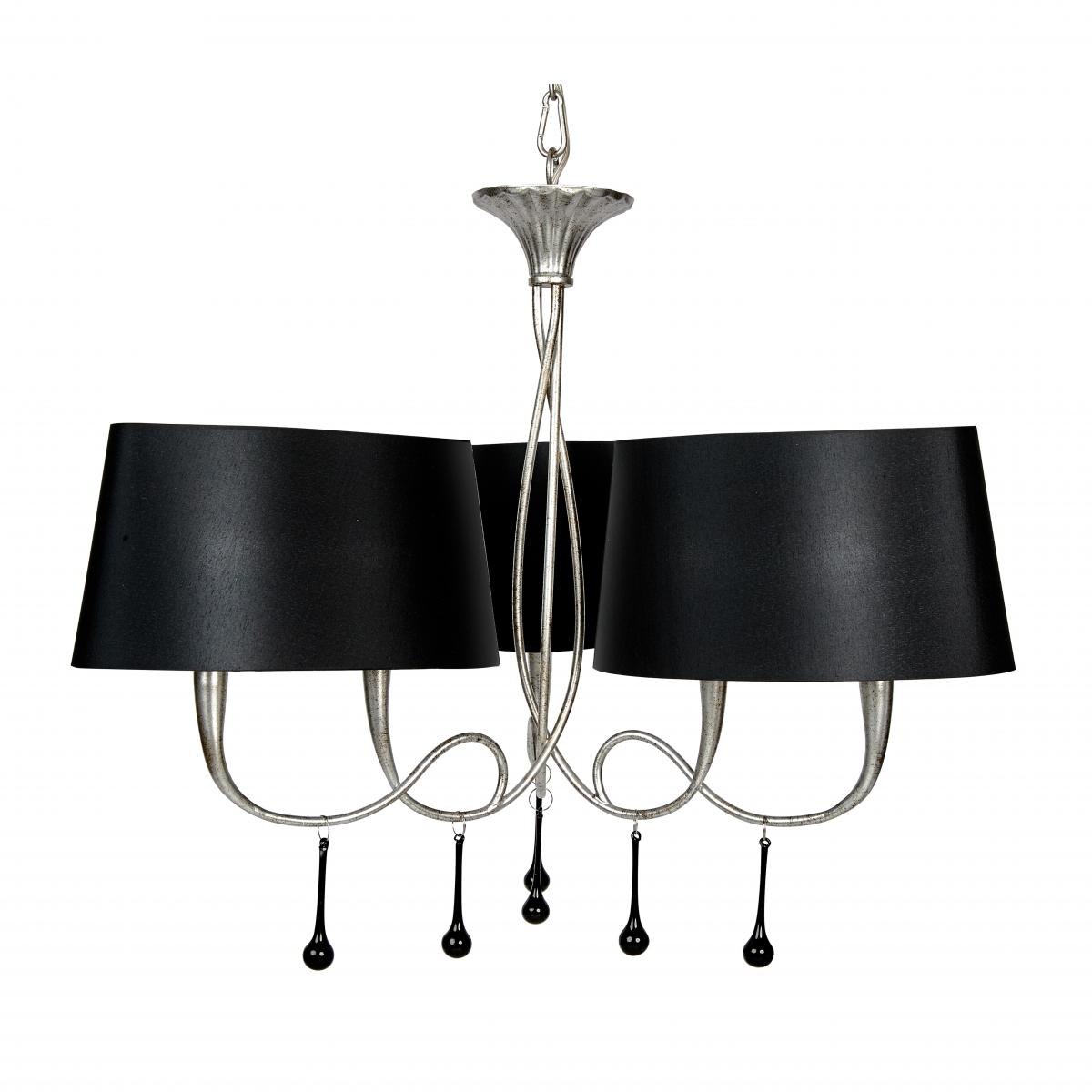 084116 Люстра 6L серебро/черный Mantra Paola - Вид №13