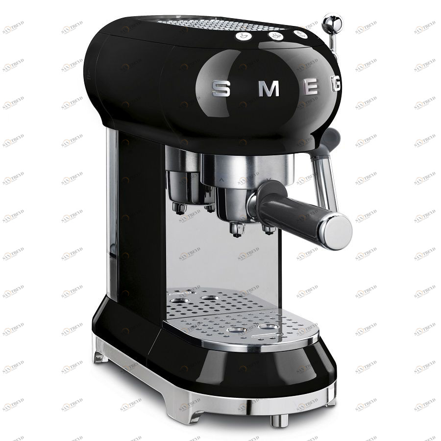 Кофемашина-эспрессо Smeg, черная ECF01BLEU