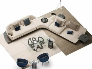 Reflex Кожаный диван с шезлонгом Pininfarina home design