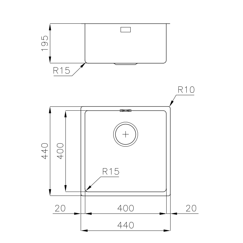 2156086 Раковина KE - R15 Vintage Gun Metal 2156086 Fosterspa  - Вид №1