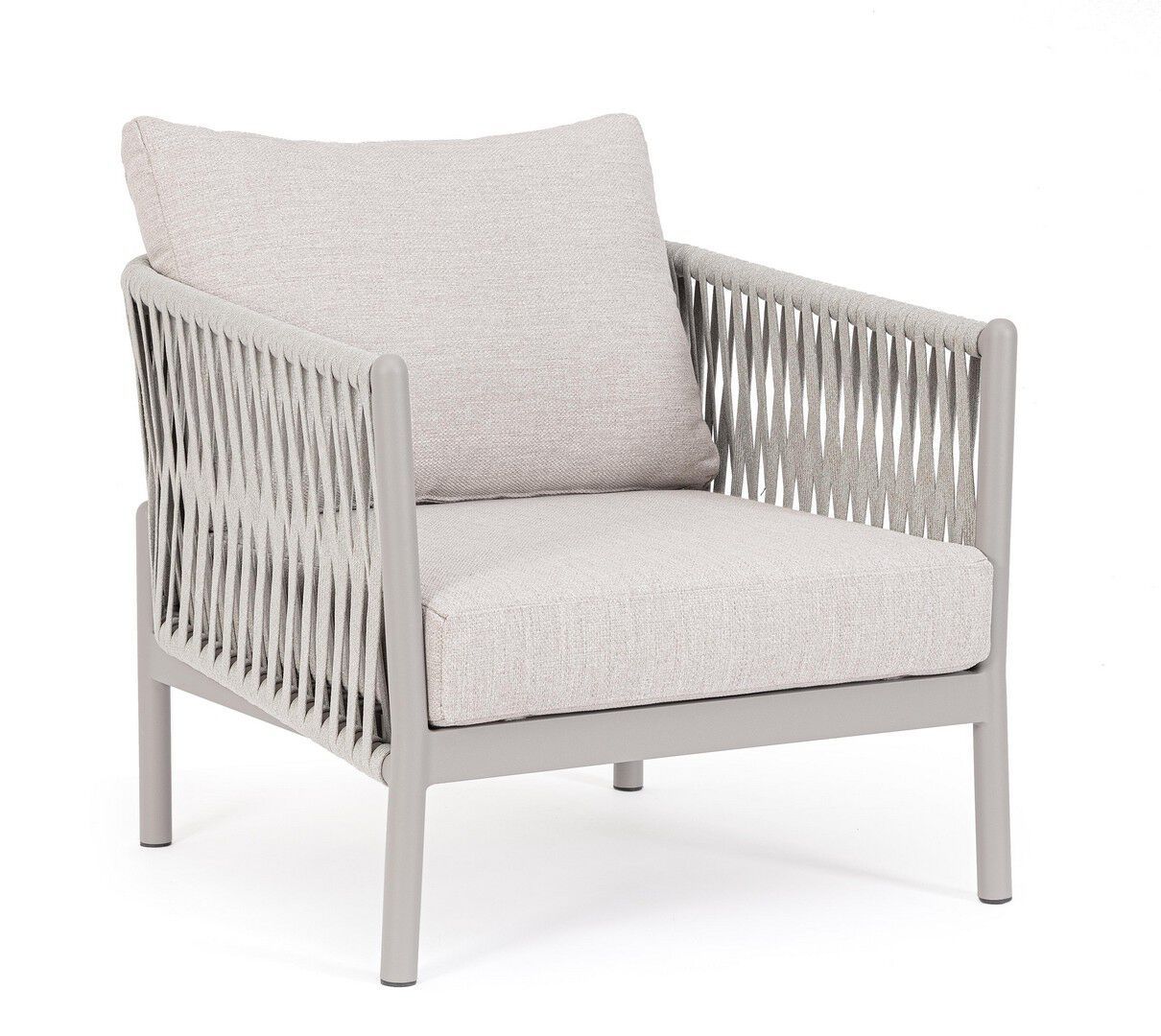 Веревочное и тканое садовое кресло с подлокотниками BIZZOTTO Florencia ARCH-00111854 - Вид №8